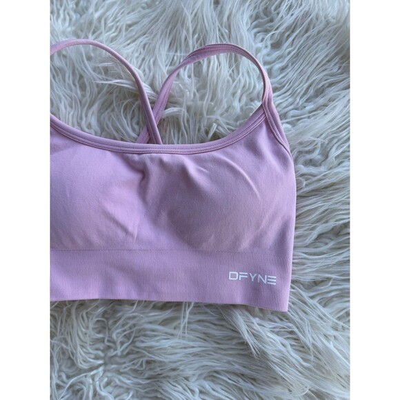 Dfyne Dynamic Backless Sports Bra Light Rose Pink Size XS - Picture 6 of 10